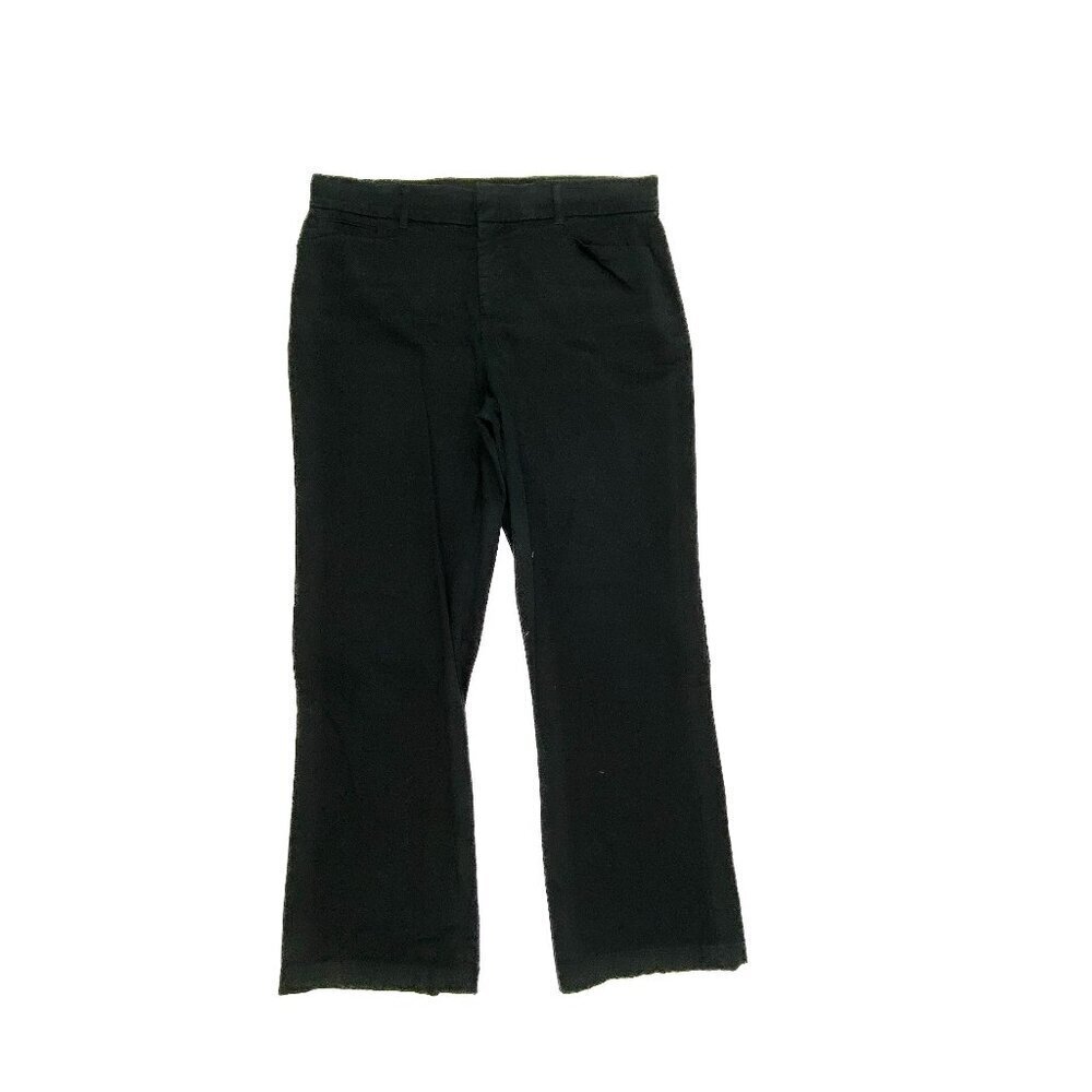 JM Collection Straight Leg Women's size 12 Black Chino‎ Pants